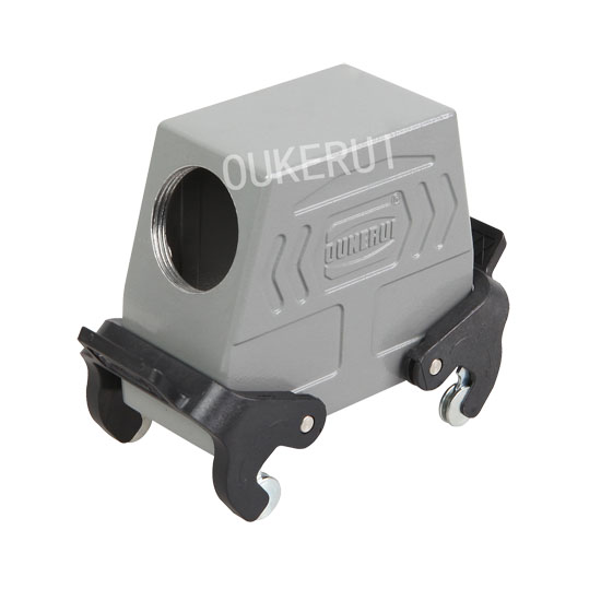 16B Side Entry Struktur Dhuwur Ganda Plastik Lever Heavy Duty Konektor Hoods