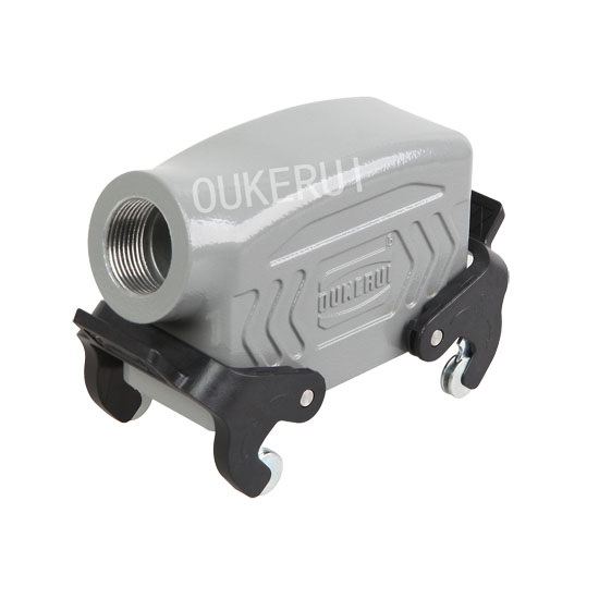 16B Side Entry PG21 Plug Double Plastic Lever Heavy Duty Konektor Hoods